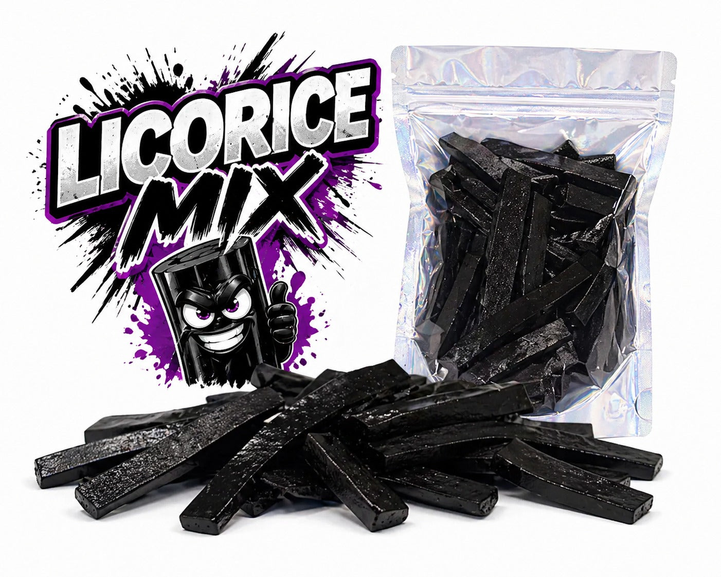 Stretched licorice