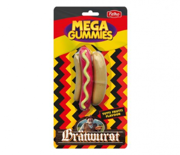 Mega Gummies German Bratwurst 120 gram