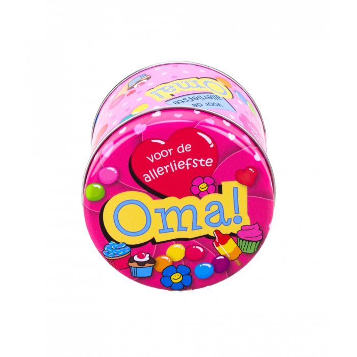 Gefüllte Süßigkeitendosen - Oma und 250 Gramm