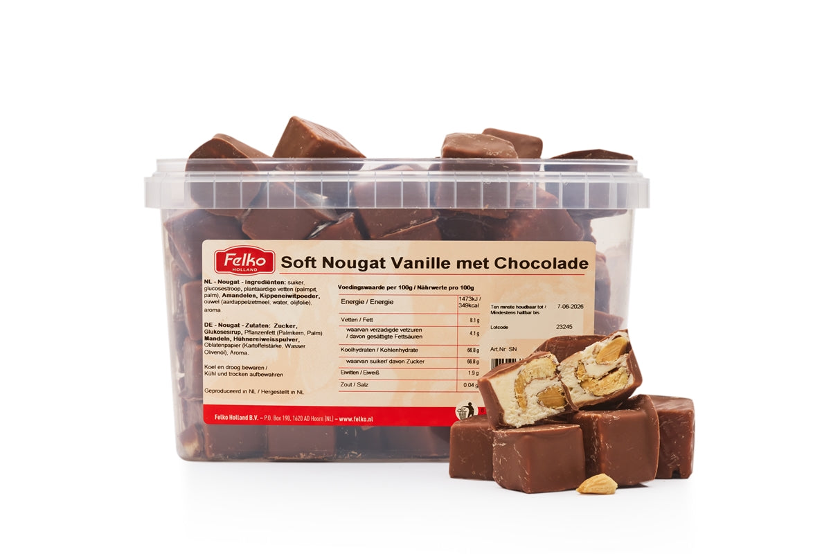 Soft Nougat Vanille mit Schokolade 1,5 kg