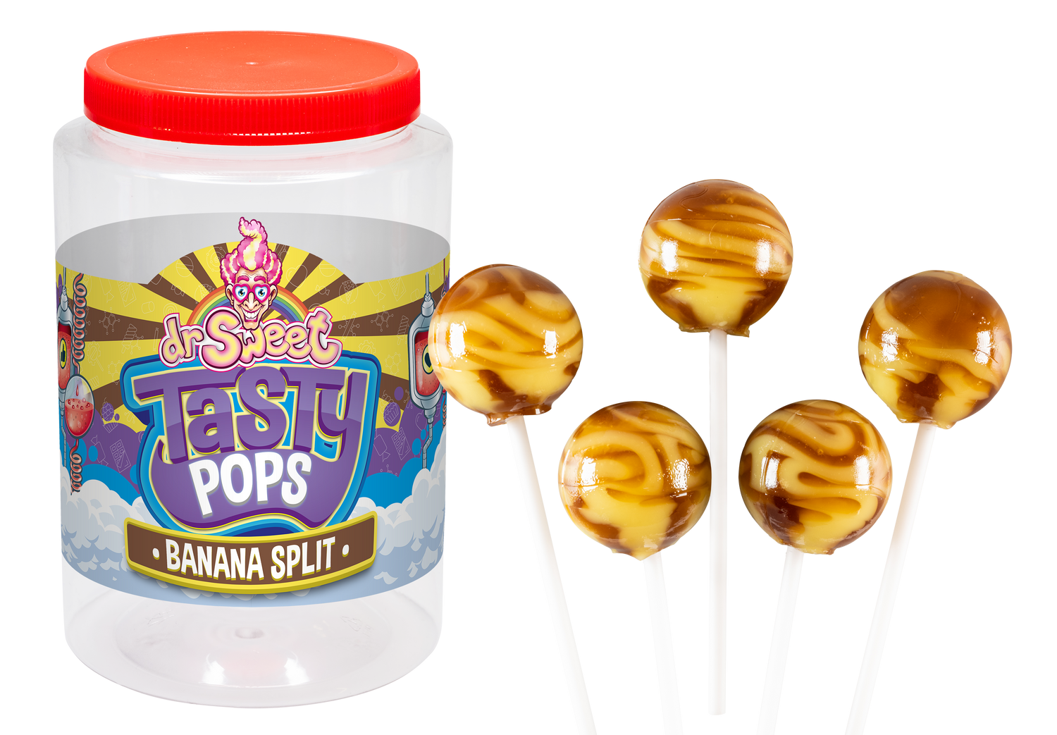 Dr. Sweet Tasty Pop Bananensplit 28 gr.