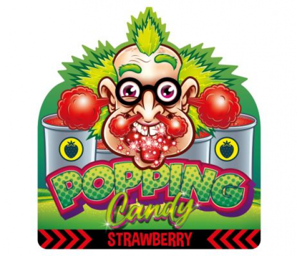 Dr. Sour Popping Candy Strawberry 