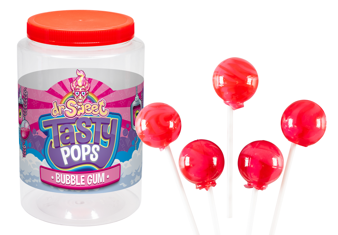 Dr. Sweet Tasty Pop Kaugummiblasen 70 Stück