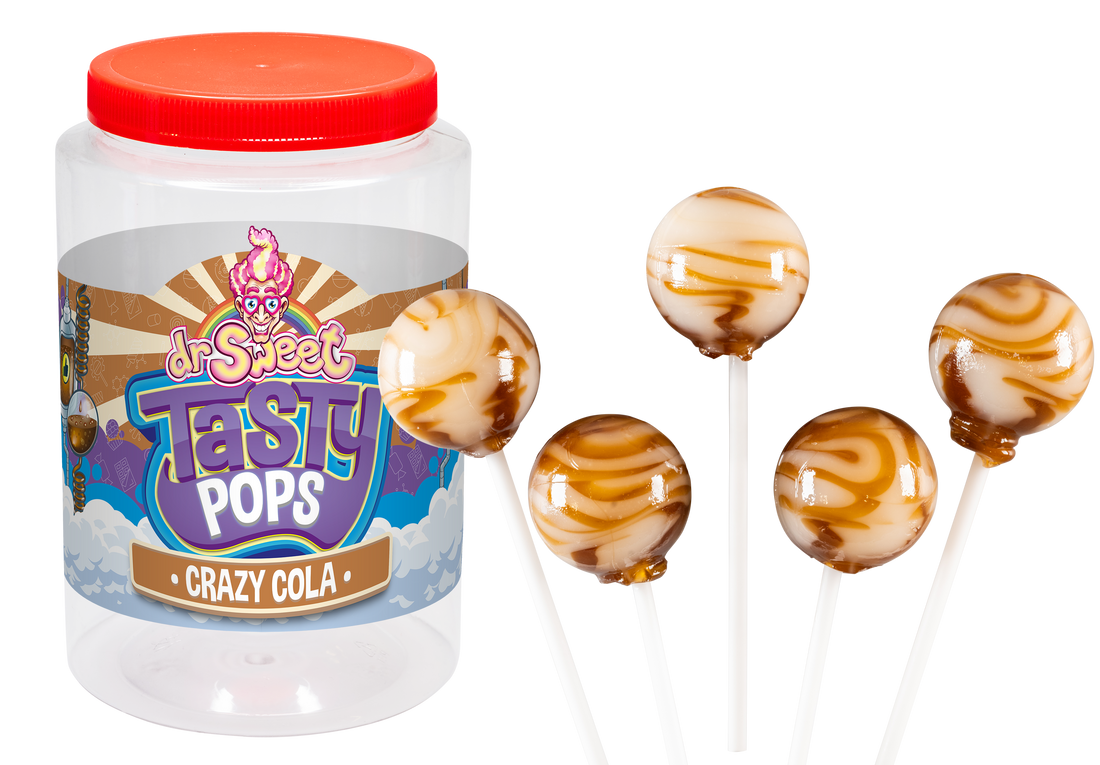 Dr. Sweet Tasty Pop Crazy Cola 70 Stück
