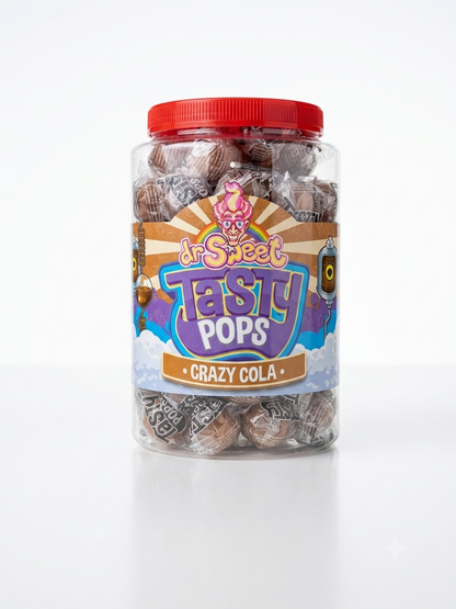 Dr. Sweet Tasty Pop Crazy Cola 70 Stück