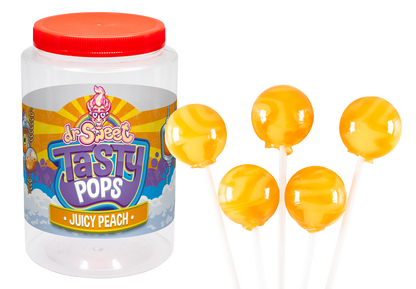 Dr. Sweet Tasty Pop Saftiger Pfirsich 70 Stück