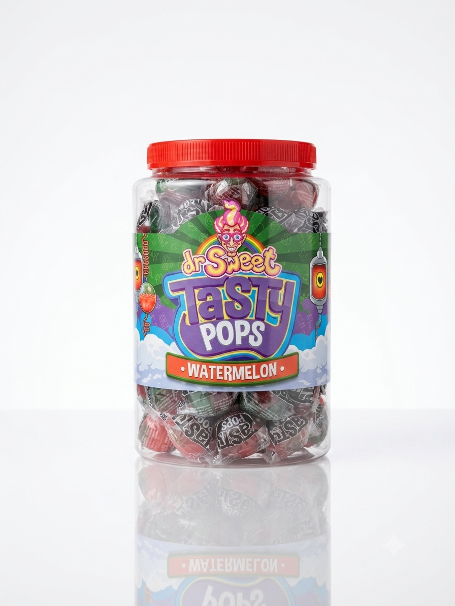 Dr. Sweet Tasty Pop Wassermelone 70 Stück