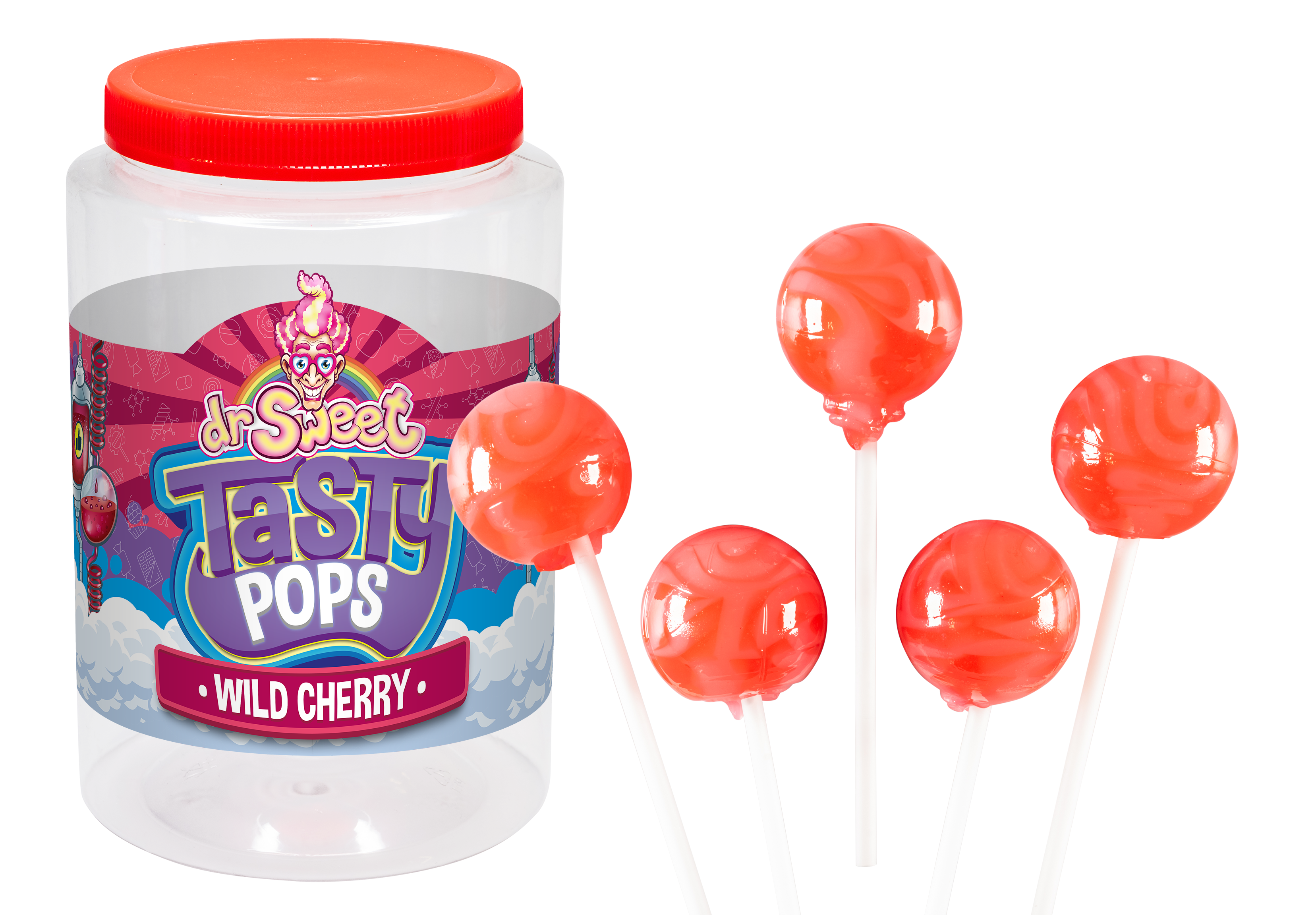 Dr. Sweet Tasty Pop Wilde Kirsche 28 gr.