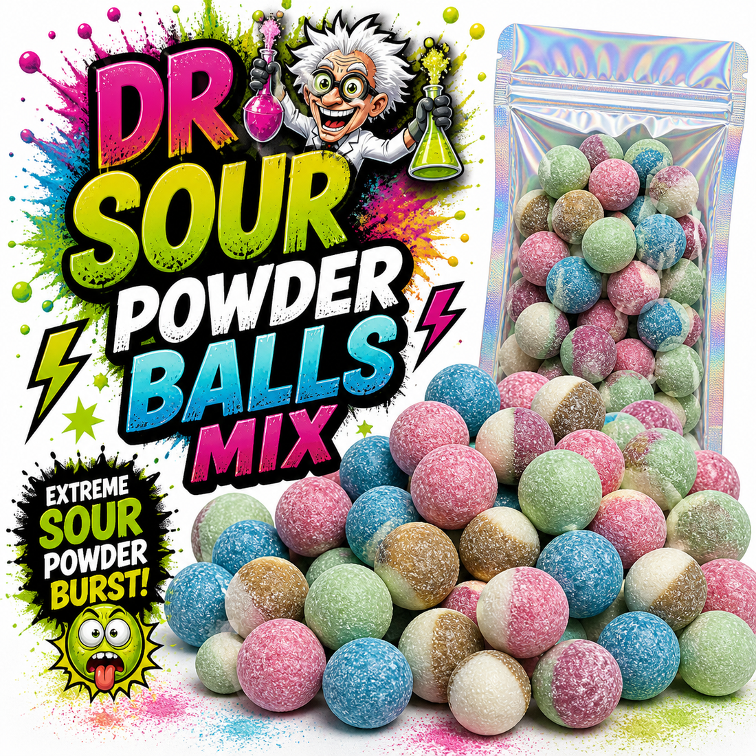 Dr. Sour Pulverkugeln Mix