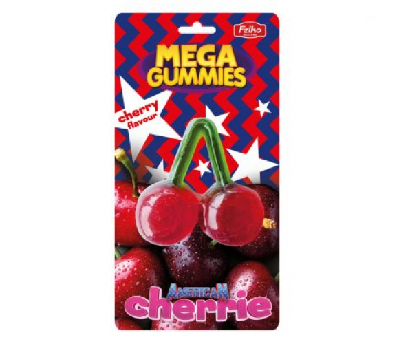 Mega Gummies American Cherry 120 gramm