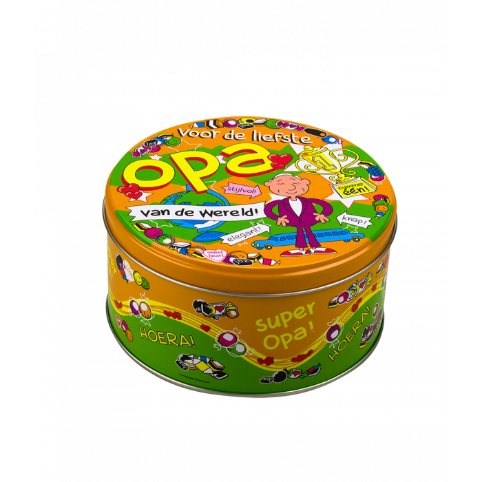 Gevulde Snoeptrommel Opa en 500 Gram