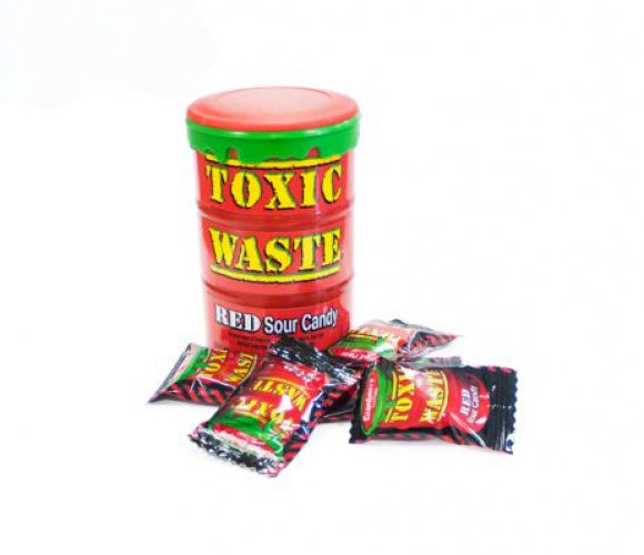 Toxic Waste Red Sour Candy Drum 42 gr 