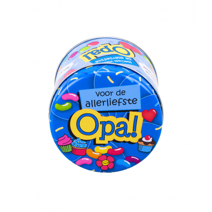 Gevulde Snoepblikjes - Opa en 250 Gram